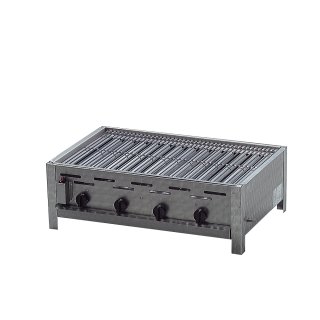 Auswahl Gasgrill Edelstahl 4 flammig mit Rost, 81 x 53 x 27 cm Grillrost verchromt