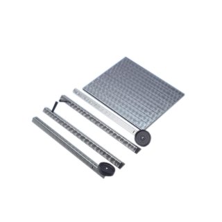 Holzkohlegrill Edelstahl 3er 65 x 53 x 80 cm mobil mit Seitenablagen Grillrost verchromt