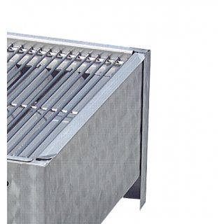 Gasgrill Edelstahl 2 flammig mit Rost, 48 x 53 x 27 Grillrost Edelstahl geschweit