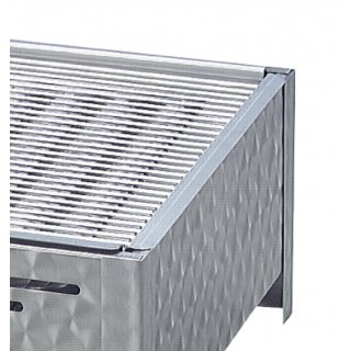 Gasgrill Edelstahl 3 flammig mit Rost, 65 x 53 x 27 cm Grillrost verchromt