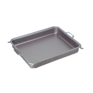Edelstahl Pfanne  H:  6 cm  Gasgrill Pfanne Edelstahl 4er (80 x 53 x 6 cm)
