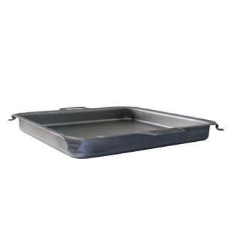 Edelstahl Pfanne  H:  6 cm  Gasgrill Pfanne Edelstahl 4er (80 x 53 x 6 cm)