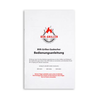 BSR-Grillen Edelstahl-Propangaskocher 2-flammig mit Piezo-Zndung und Turboeffekt mit Abdeckhaube