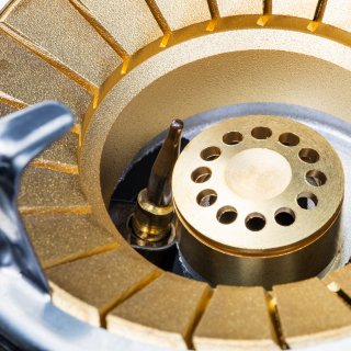 BSR-Grillen Edelstahl-Propangaskocher 1-flammig 5,5 KW mit Piezo-Zndung und Turboeffekt