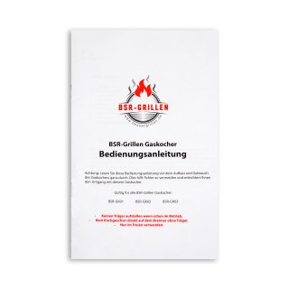 BSR-Grillen Edelstahl-Propangaskocher 2-flammig 9,9 KW mit Piezo-Zndung und Turboeffekt